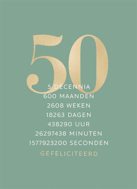 50 jaar gefeliciteerd tekst|Verjaardagswensen voor de 50